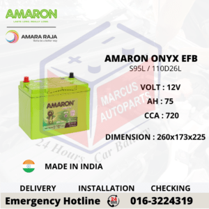 AMARON ONYX EFB S95L | 110D26L CAR BATTERY