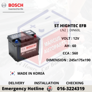 BOSCH ST HIGHTEC EFB LN2 | DIN60L CAR BATTERY