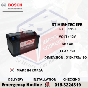 BOSCH ST HIGHTEC EFB LN4 | DIN80L CAR BATTERY