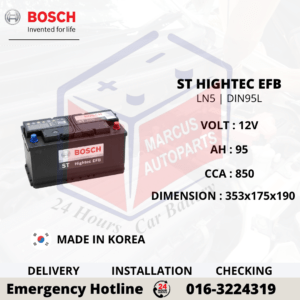 BOSCH ST HIGHTEC EFB LN5 | DIN95L CAR BATTERY