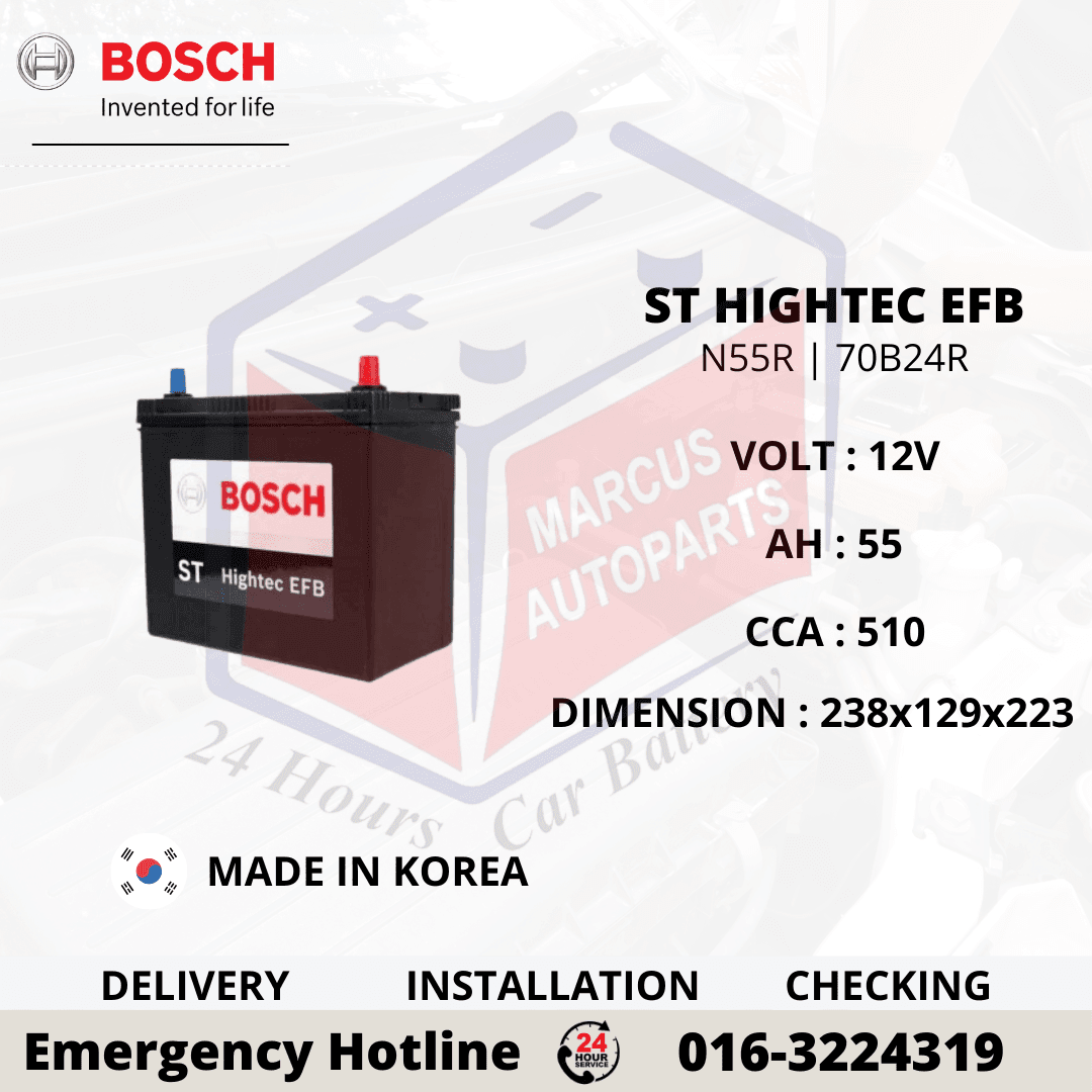 BOSCH ST HIGHTEC EFB N55R 70B24R 0092S67123 55AH 510CCA START STOP CAR BATTERY