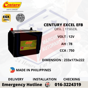 CENTURY EXCEL EFB Q85L | 115D23L CAR BATTERY