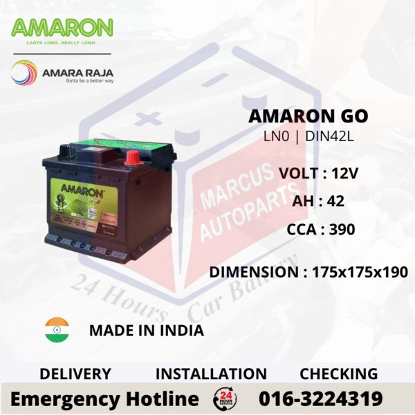 AMARON GO LN0 | DIN42L CAR BATTERY