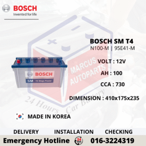 BOSCH SM T4 MEGA POWER N100-M | 95E41-M AUTOMOTIVE BATTERY