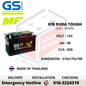 GS EFB DURA TOUGH LN4 | DIN90L CAR BATTERY