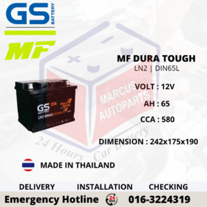 GS MF DURA TOUGH LN2 | DIN65L CAR BATTERY