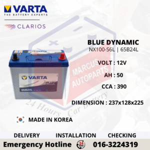 VARTA BLUE DYNAMIC SLI NX100-S6L | NS60L | 65B24L CAR BATTERY