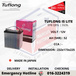TUFLONG IS LITE EFB Q85L | D23L CAR BATTERY