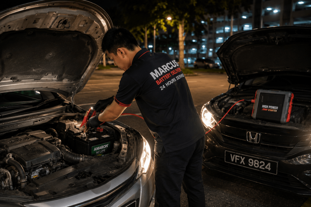 Emergency car jump start service in KL and PJ Malaysia