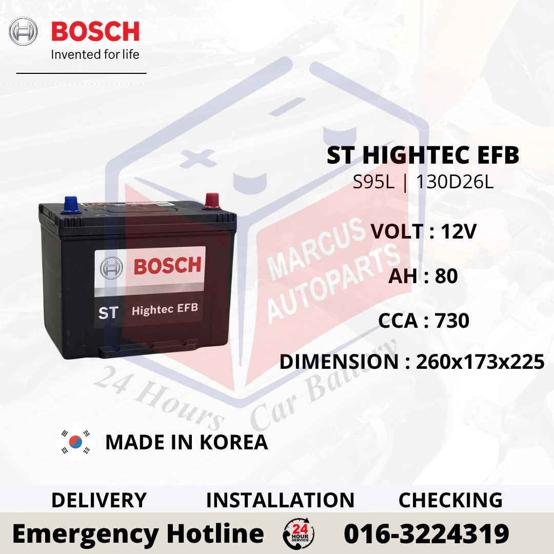 BOSCH ST HIGHTEC EFB S95L 130D26L 0092S67084 80AH 730CCA START STOP CAR BATTERY