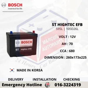 BOSCH ST HIGHTEC EFB S95L 105D26L 0092S67108 70AH 680CCA START STOP CAR BATTERY