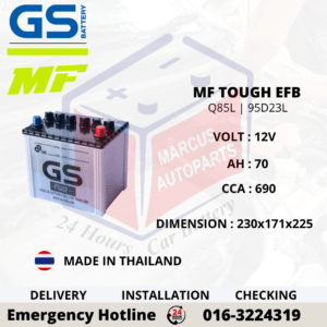 GS MF TOUGH EFB Q85L | 95D23L 70AH 690CCA START-STOP CAR BATTERY