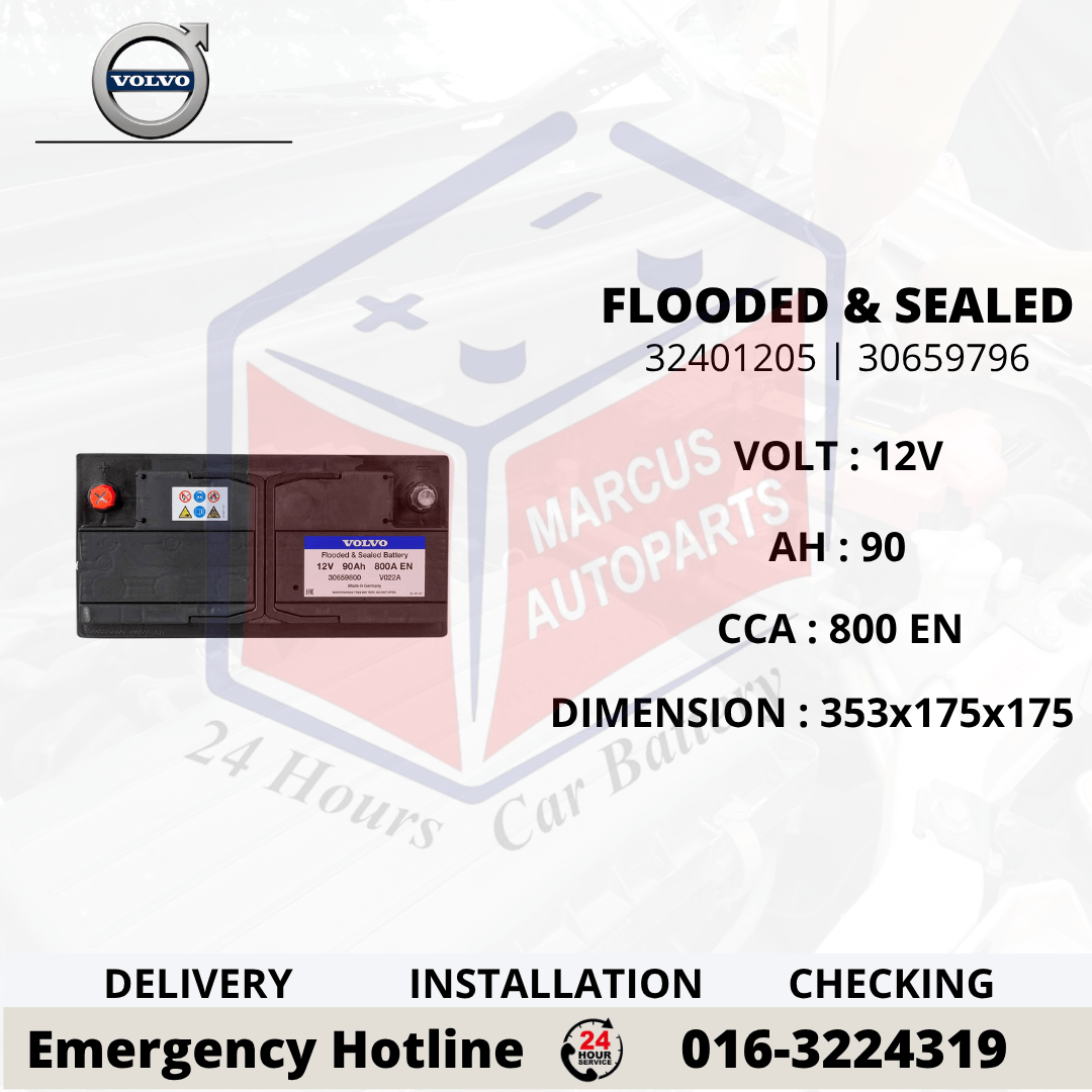 VOLVO SMF LN5 | DIN90L | 30659796 90AH 800EN CAR BATTERY