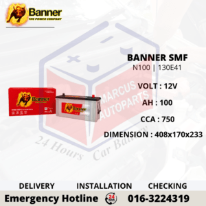 BANNER COMMERCIAL N100 | 130E41R 100AH 750CCA COMMERCIAL BATTERY