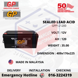 GP SLA GPP121200 12V 120AH SEALED LEAD ACID BATTERY
